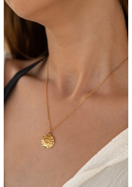 Çelik Gold Antik Evil Eye Kolye modelleri