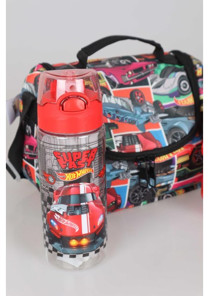 Yeni Sezon Lisanslı Hot Wheels Beslenme Çantası, 2 Katlı Beslenme Kabı ve 500 ml Matara Seti modelleri