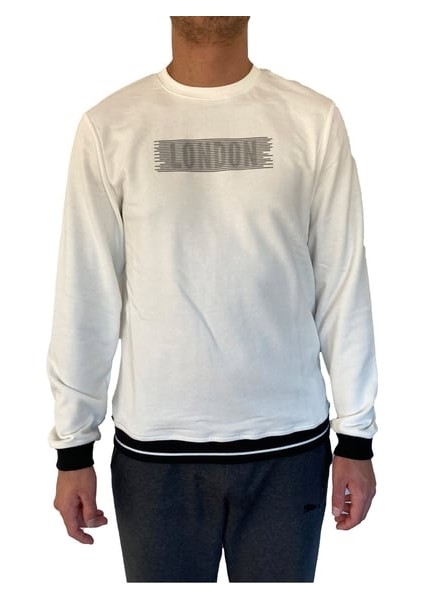 5141 Cazador Erkek Sweat Ekru