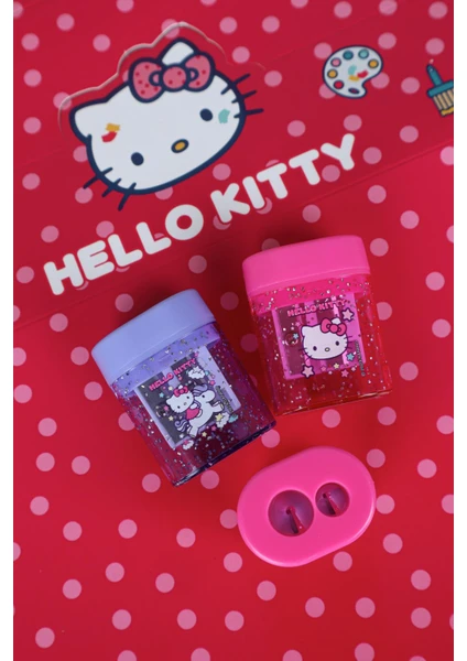 Hello Kitty Yeni Sezon Lisanslı Hello Kıtty tekli Çift Bıçaklı Oval Kalemtraş