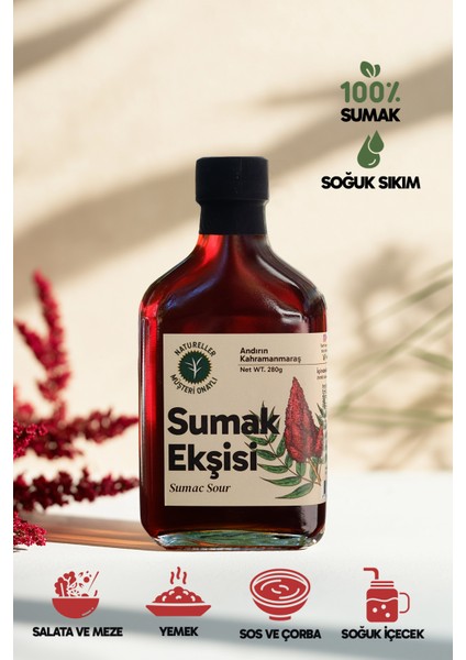 Sumak Ekşisi Tatlı Ekşi %100 Saf (Kahramanmaraş) 280 gr