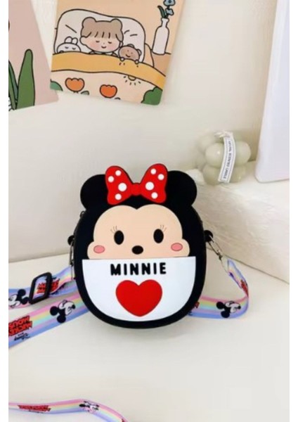 Nisan Kids Kız Çocuk  Minnie Mouse Pop-It Silikon Çanta Omuz Askılı Ayarlanabilir