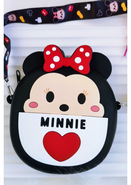 Nisan Kids Kız Çocuk  Minnie Mouse Pop-It Silikon Çanta Omuz Askılı Ayarlanabilir