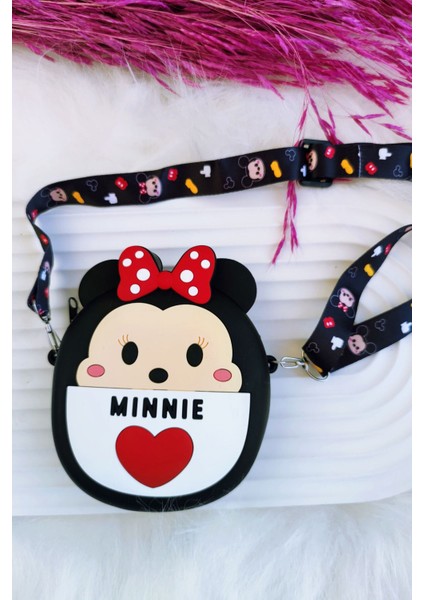 Nisan Kids Kız Çocuk  Minnie Mouse Pop-It Silikon Çanta Omuz Askılı Ayarlanabilir