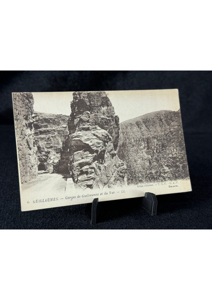 Fransa Vintage Kartpostal Hotel Ollivier.t. C. F.c.a.f. Guıllaumes. Gorges De Guillaumes Et Du Var. Ll