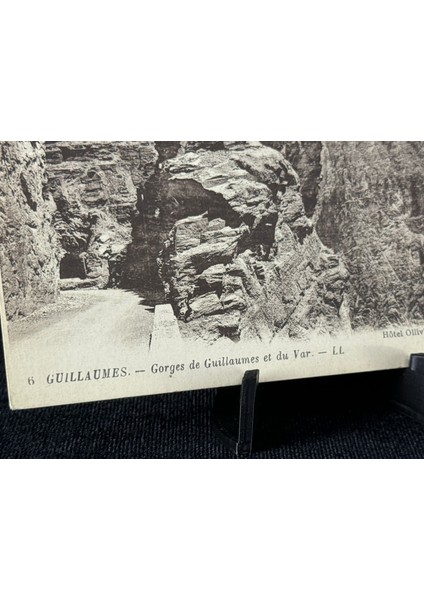 Fransa Vintage Kartpostal Hotel Ollivier.t. C. F.c.a.f. Guıllaumes. Gorges De Guillaumes Et Du Var. Ll
