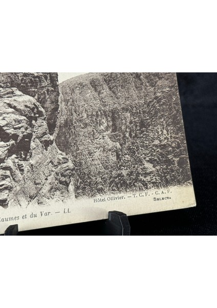 Fransa Vintage Kartpostal Hotel Ollivier.t. C. F.c.a.f. Guıllaumes. Gorges De Guillaumes Et Du Var. Ll