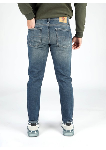 Normal Bel Slim Tapered Erkek Denim Pantolon 251 Lcm 121034 London Raymond Raw fırsatları