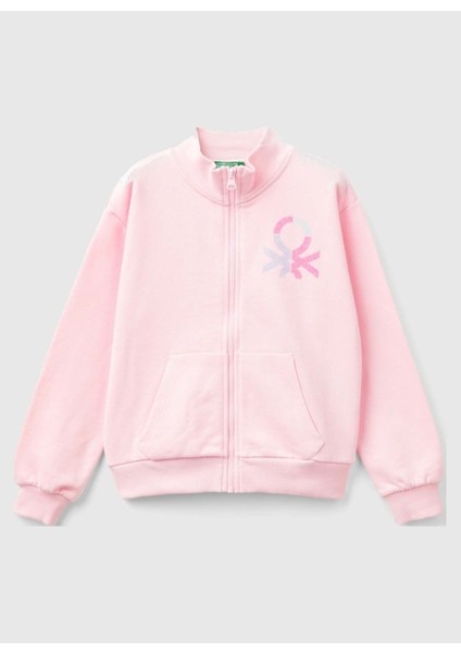 Baskılı Kadın Açık Pembe Sweatshırt 3J68C503Y 0g0