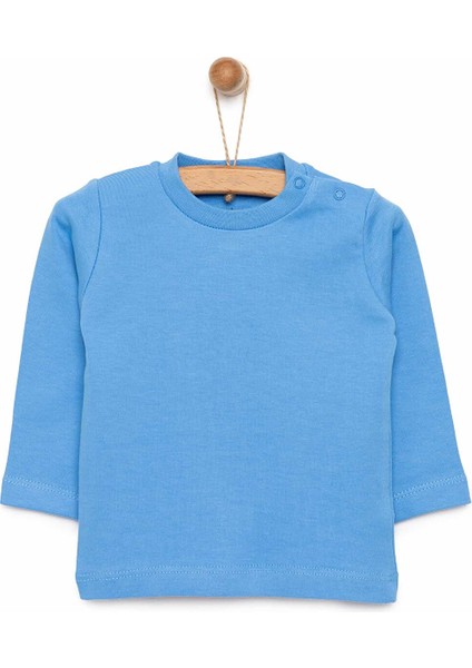 HelloBaby Basic Interlok Uzun Kol Tshirt Erkek Bebek
