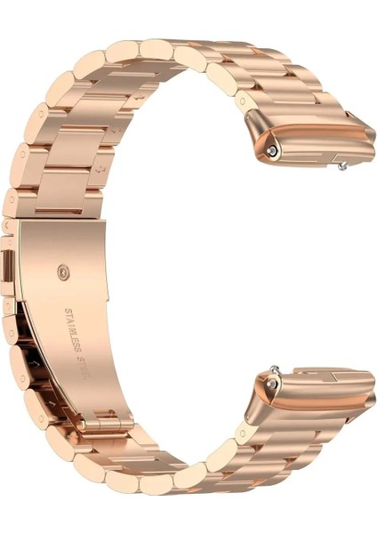 Xiaomi Redmi Watch 3 Active Uyumlu Metal Kordon Paslanmaz Çelik Baklalı Çelik Kordon Kayış