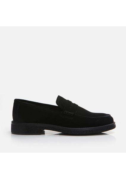 02Ayh292750A100  Deri Siyah Erkek Loafer