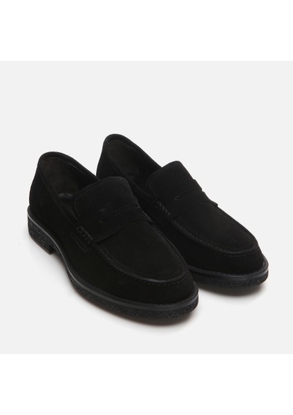 02Ayh292750A100  Deri Siyah Erkek Loafer