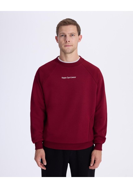 Authentic Alec Erkek Bordo Regular Fit Sweatshirt