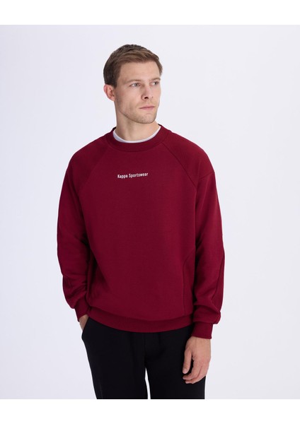 Authentic Alec Erkek Bordo Regular Fit Sweatshirt