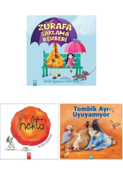 Doğa Okulları 4 Yaş Okuma Kitap Seti, 1. Nokta, 2. Tombik Ayı Uyuyamıyor, 3. Zürafa Saklama Rehberi