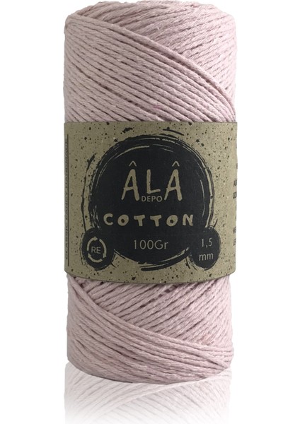 Cotton (Pudra Pembe) Panç Amigurumi Ipi Koton Punch Ipi (1,5mm) - 4 x 100 Gram Toplam 400 Gram fiyatları