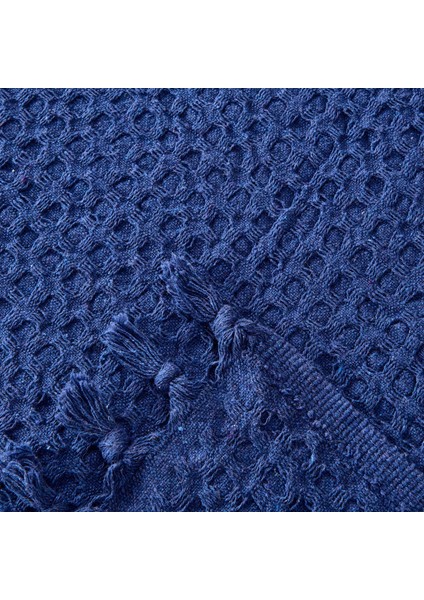 Soft Venna Tek Kişilik Yatak Örtüsü - Indigo - 160 x 230 cm