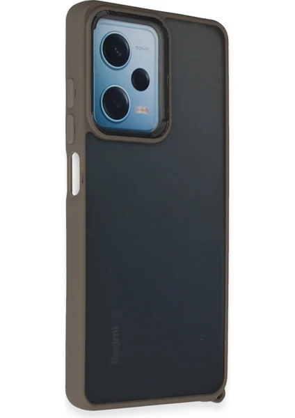 Denza Case Xiaomi Redmi Note 12 Pro 5g Kılıf Kenarları Renkli Çıkıntılı Kapak - Titan Gri