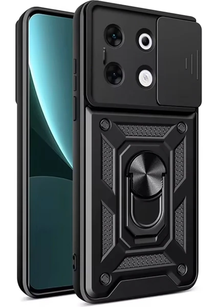 Denza Case Infinix Zero 30 5g Kılıf Kamera Korumalı Zırhlı Kapak - Siyah