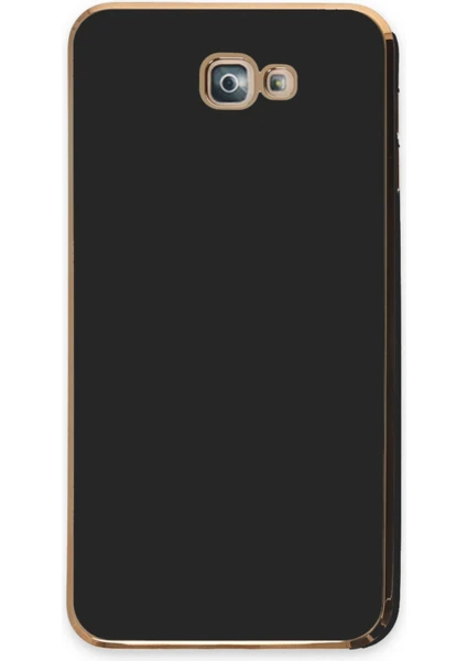 Denza Case Samsung Galaxy J7 Prime Kılıf Parlak Kamera Çıkıntılı Silikon Kılıf - Siyah