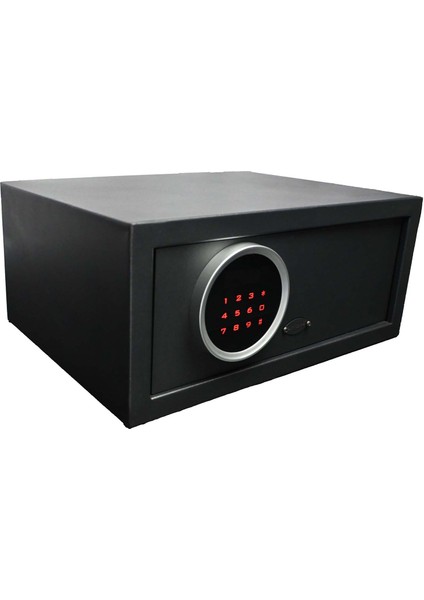 Lifetech Otel Tipi Laptop Para Kasası LED Panel Işıklı Siyah