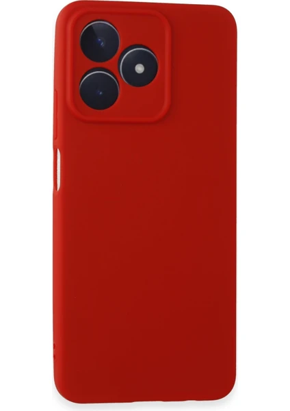 Denza Case Realme Note 50 4g Kılıf Soft Pürüzsüz Silikon Kılıf - Kırmızı