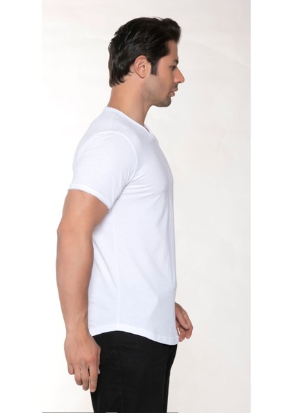 Erkek Pis Yaka Salaş T-Shirt