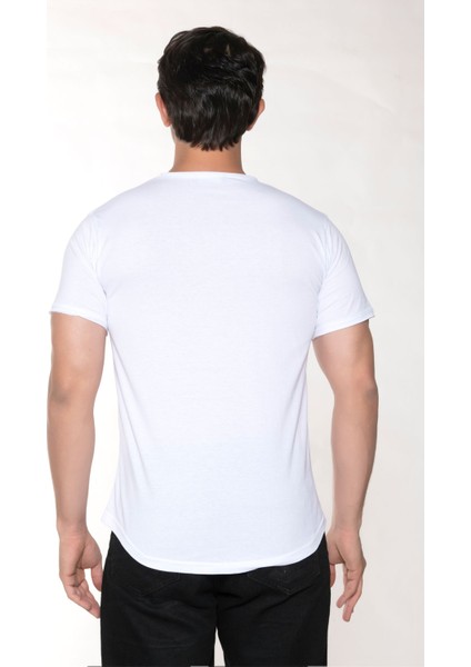 Erkek Pis Yaka Salaş T-Shirt