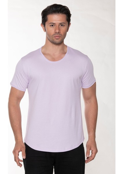 Erkek Pis Yaka %100 Pamuk Salaş T-Shirt