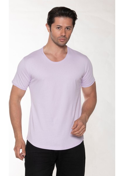 Erkek Pis Yaka %100 Pamuk Salaş T-Shirt