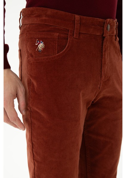 U.S. Polo Assn. Erkek Kiremit Pantolon (Kanvas-Chino) 50272266-VR031