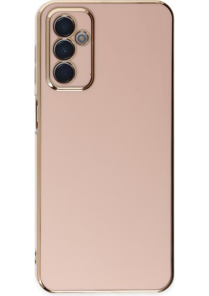 Samsung Galaxy A04S Kılıf Parlak Kamera Çıkıntılı Silikon Kılıf - Pembe