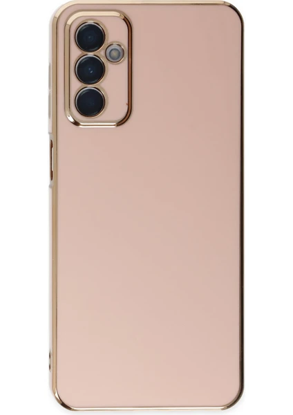 Denza Case Samsung Galaxy A04S Kılıf Parlak Kamera Çıkıntılı Silikon Kılıf - Pembe