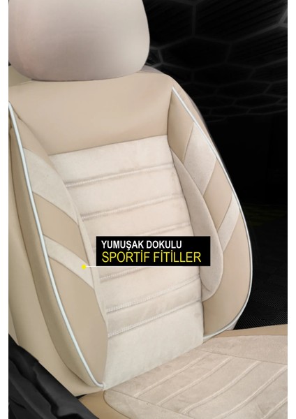 Aston Martin V8 Vantage Sportshift Roadster 2013 Model Uyumlu Extra Bej Tam Set Takım Oto Kılıf
