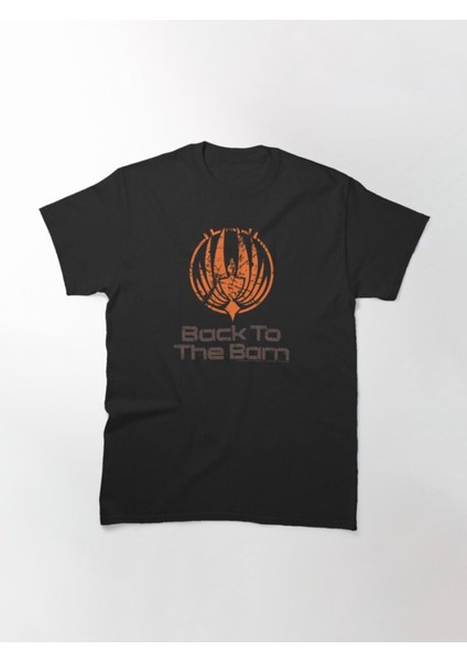 Zoka Wear Bol Kalıp Unisex Battlestar Galactica Back To The Barn Tasarım Baskılı Tshirt