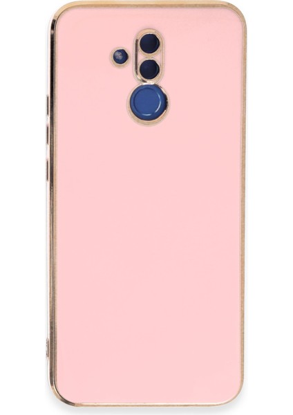 Huawei Mate 20 Lite Kılıf Parlak Kamera Çıkıntılı Silikon Kılıf - Pembe