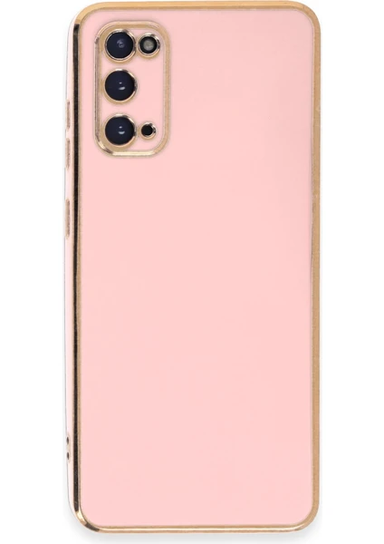 Denza Case Samsung Galaxy S20 Kılıf Parlak Kamera Çıkıntılı Silikon Kılıf - Pembe