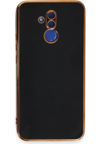 Denza Case Huawei Mate 20 Lite Kılıf Parlak Kamera Çıkıntılı Silikon Kılıf - Siyah