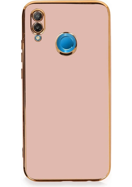 Denza Case Huawei P20 Lite Kılıf Parlak Kamera Çıkıntılı Silikon Kılıf - Pembe