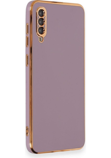 Denza Case Samsung Galaxy A70 Kılıf Parlak Kamera Çıkıntılı Silikon Kılıf - Mor