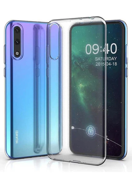 Denza Case Huawei P Smart S Kılıf Şeffaf Silikon Kapak - Şeffaf