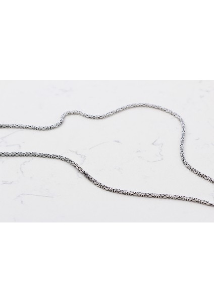 Gümüş 3mm Kral Zincir Kolye