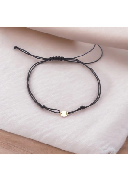 Altın Yuvarlak Ipli Bileklik