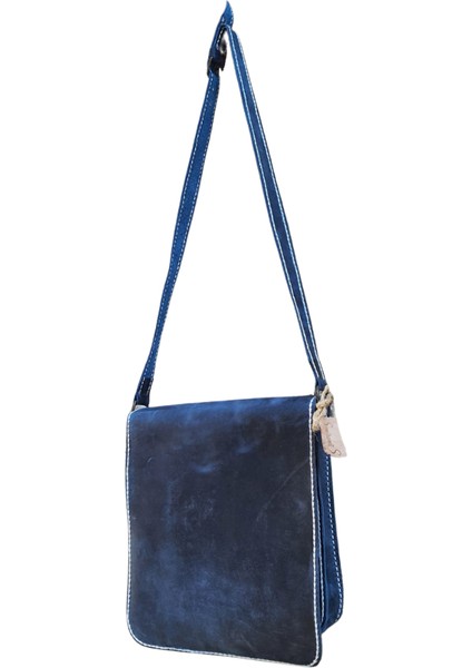 Thor Model Hakiki Deri El Yapımı Unisex Tek Körüklü Vintage Postacı Çantası