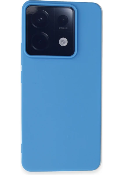 Denza Case Xiaomi Redmi Note 13 Pro 5g Kılıf Soft Pürüzsüz Silikon Kılıf - Mavi