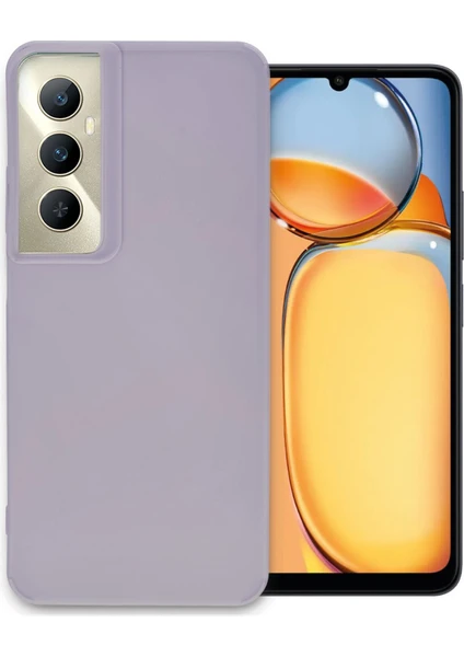 Denza Case Realme C65 Kılıf Lüx Pürüzsüz Silikon Kapak - Lila