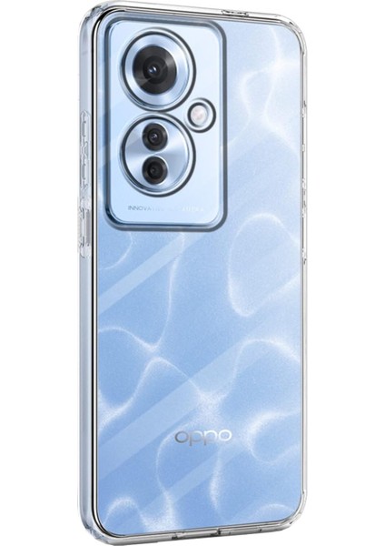 Oppo Reno 11F Kılıf Şeffaf Silikon Kapak - Şeffaf