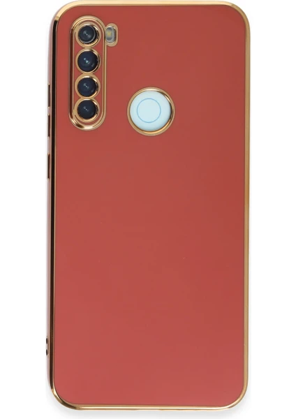 Denza Case Xiaomi Redmi Note 8 Kılıf Parlak Kamera Çıkıntılı Silikon Kılıf - Kırmızı