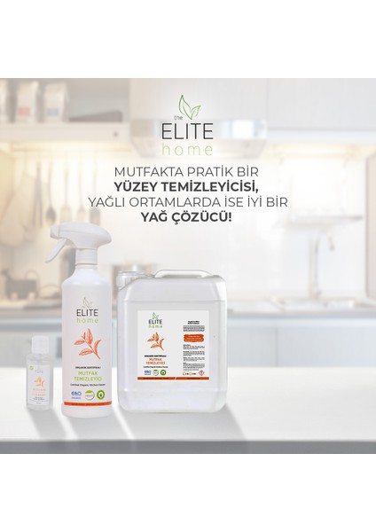 The Elite Home Organik Sertifikalı Mutfak Temizleyici 3 kg , Kokusuz